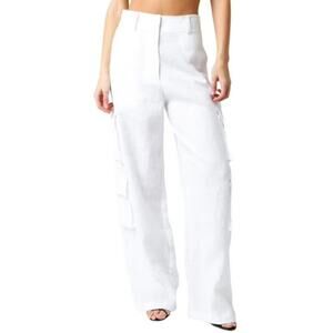 Olivaceous Pants Womens Size Medium 100% Cotton Cargo Pants Beach Vacation NWT